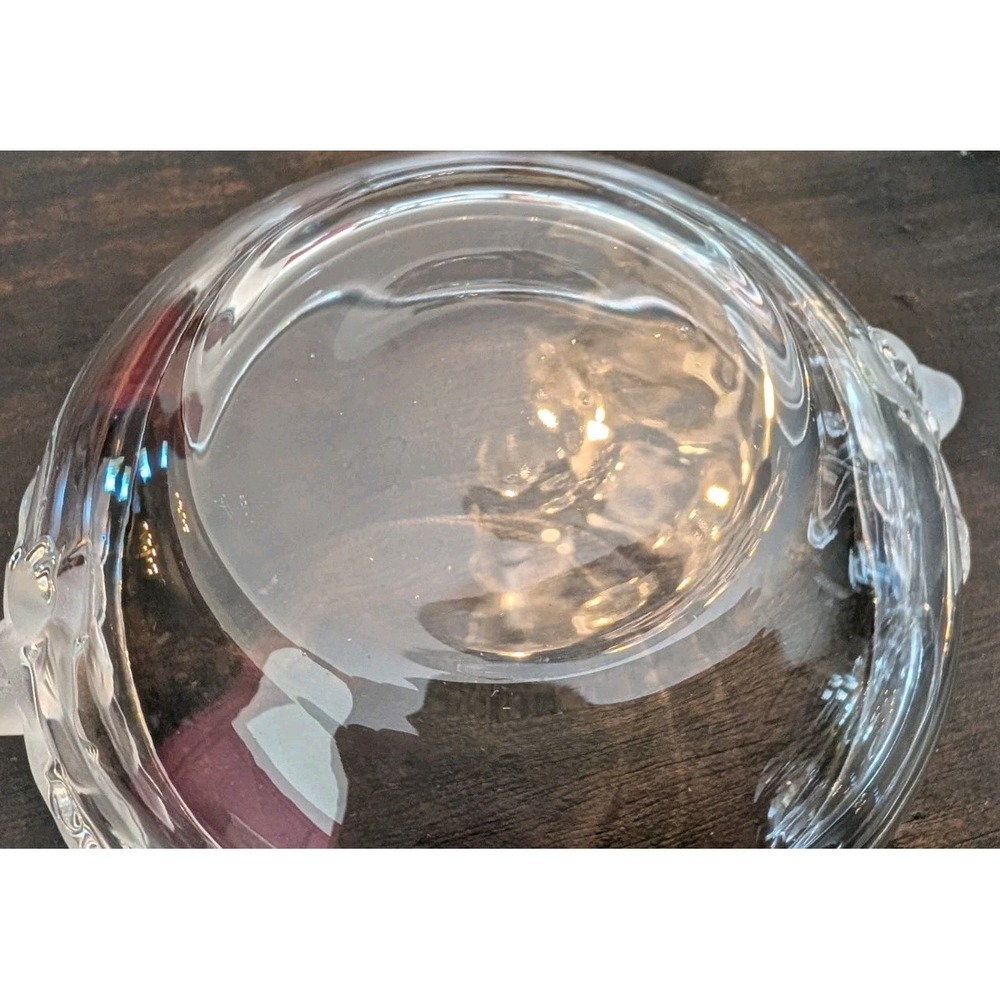 4 Bowl/Dish 1 Lid Set Vintage Mikasa Walther-glas Satin Rose Crystal 8/5" German - Picture 8 of 16